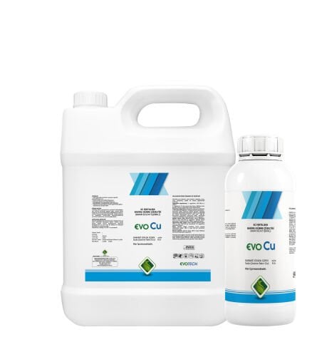 EVO Cu Sıvı Bakırlı Gübre %6 İçerikli Bakır Sülfat 5 Litre
